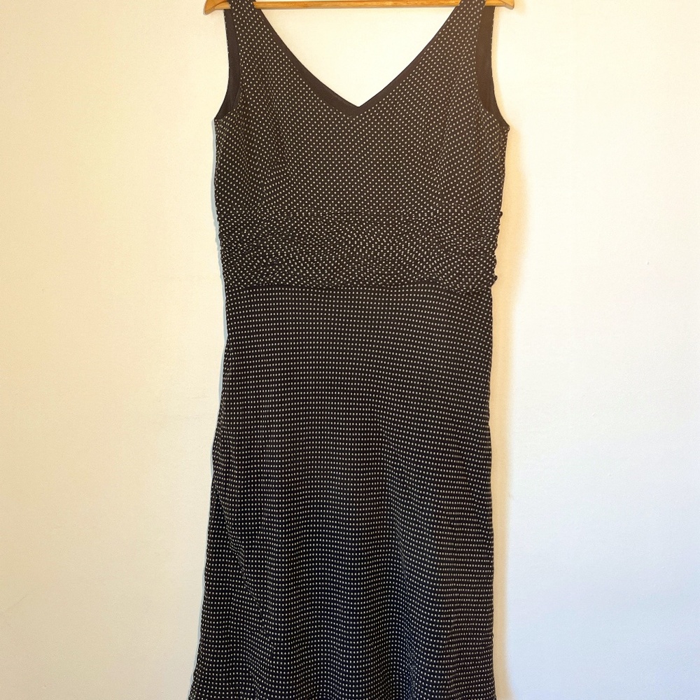 Vintage Ann Taylor Silk Polka Dot Dress
